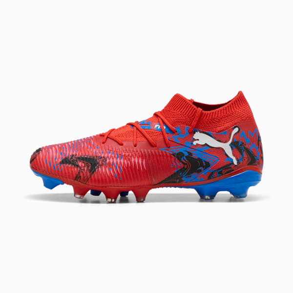 FUTURE 8 MATCH PLAYMKR Firm Ground/Artificial Ground Unisex, PUMA Red-PUMA Black-Ultra Blue-Pink Pixel, extralarge