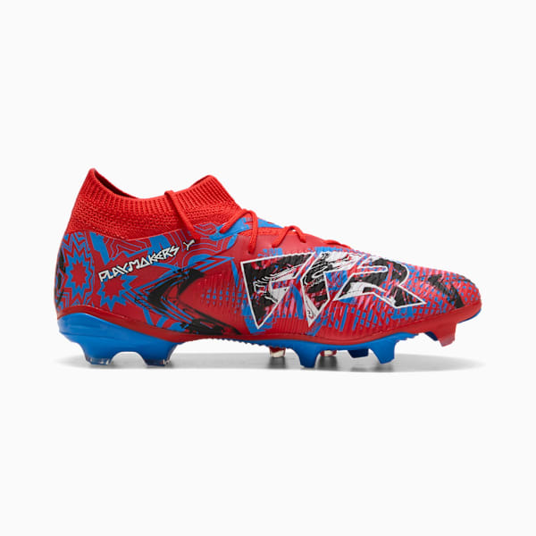 FUTURE 8 MATCH PLAYMKR Firm Ground/Artificial Ground Unisex, PUMA Red-PUMA Black-Ultra Blue-Pink Pixel, extralarge