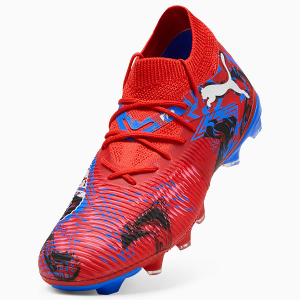 FUTURE 8 MATCH PLAYMKR Firm Ground/Artificial Ground Unisex, PUMA Red-PUMA Black-Ultra Blue-Pink Pixel, extralarge