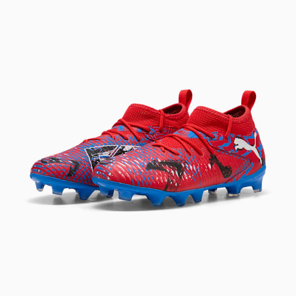 FUTURE 8 MATCH PLAY Firm Ground/Artificial Ground Youth, PUMA Red-PUMA Black-Ultra Blue-Pink Pixel, extralarge