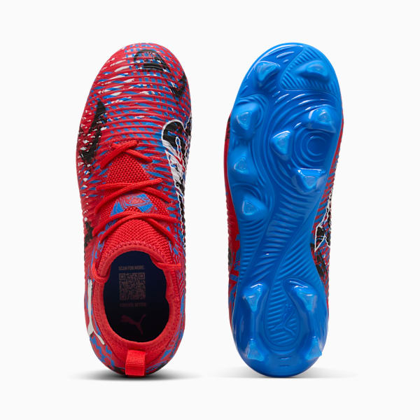 FUTURE 8 MATCH PLAY Firm Ground/Artificial Ground Youth, PUMA Red-PUMA Black-Ultra Blue-Pink Pixel, extralarge
