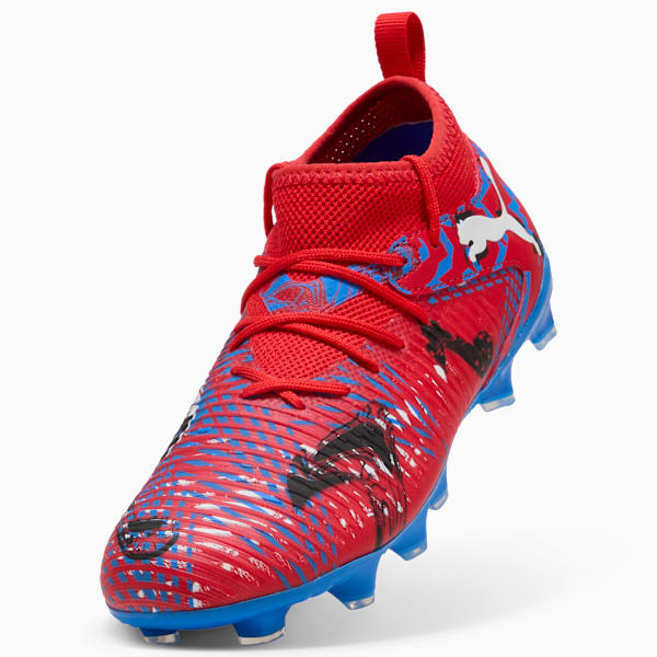 FUTURE 8 MATCH PLAYMAKERS FG/AG Football Boots Youth, PUMA Red-PUMA Black-Ultra Blue-Pink Pixel, extralarge-GBR