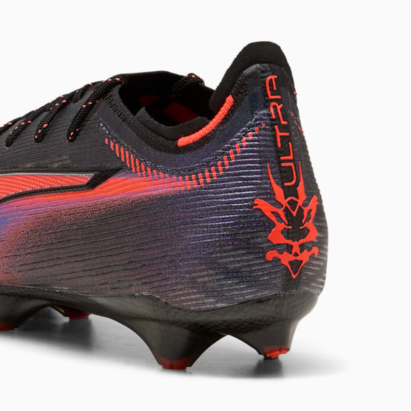 ULTRA 6 CARBON RELENTLESS FG Football Boots Unisex, PUMA Black-Glowing Red, extralarge-GBR