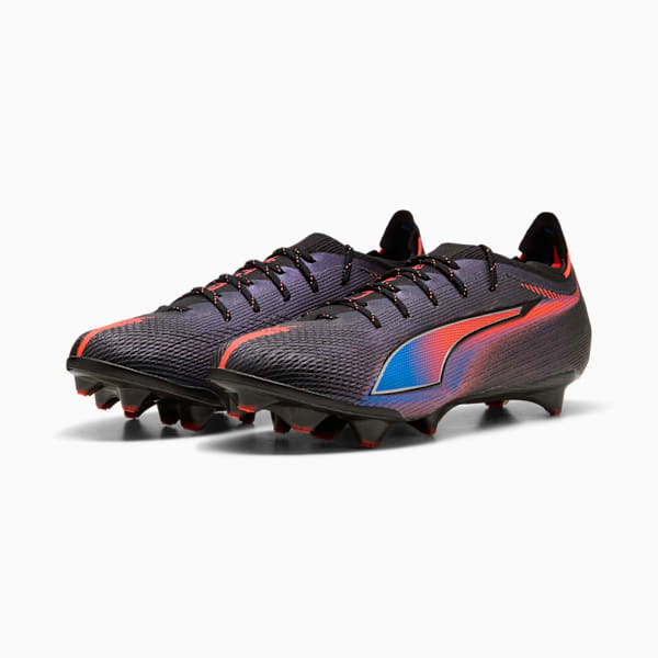ULTRA 6 CARBON RELENTLESS FG Football Boots Unisex, PUMA Black-Glowing Red, extralarge-GBR
