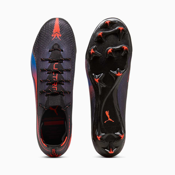 ULTRA 6 CARBON RELENTLESS FG Football Boots Unisex, PUMA Black-Glowing Red, extralarge-GBR