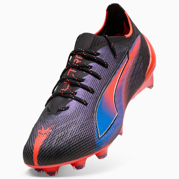 ULTRA 6 ULTIMATE RELENTLESS FG Football Boots Unisex, PUMA Black-Glowing Red, extralarge-GBR