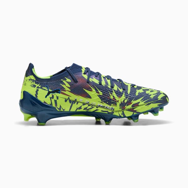 ULTRA 6 ULTIMATE DARE TO FG soccer cleats Unisex, Persian Blue-Puma Aged Silver-PUMA Black-Lime Squeeze, extralarge