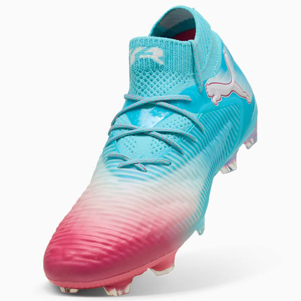 FUTURE 8 ULTIMATE RE-CHARGE FG Football Boots Unisex, Hero Blue-PUMA White-Sunset Pink, extralarge