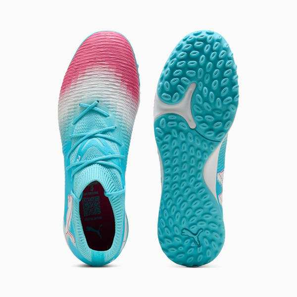 Tacos de futbol FUTURE 8 MATCH RE-CHARGE TT unisex, Hero Blue-PUMA White-Sunset Pink, extralarge