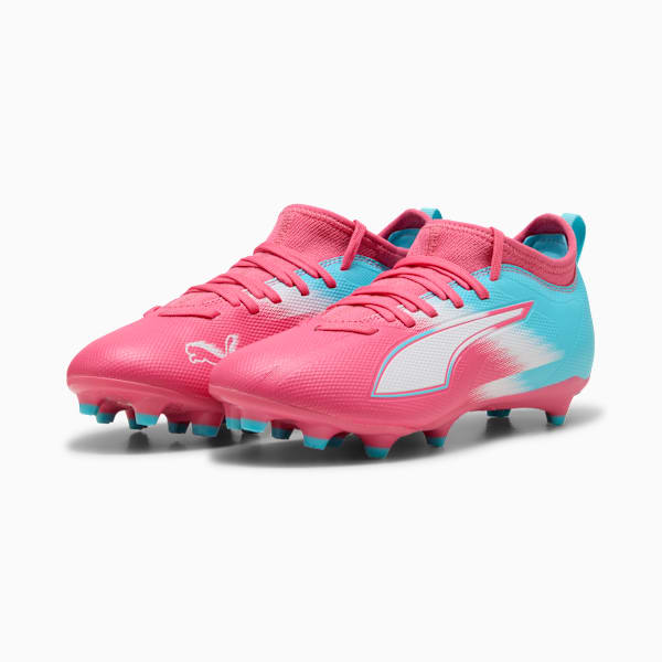 ULTRA 6 MATCH RE-CHARGE FG/AG Football Boots Youth, Hero Blue-Sunset Pink-Garnet Rose, extralarge-GBR