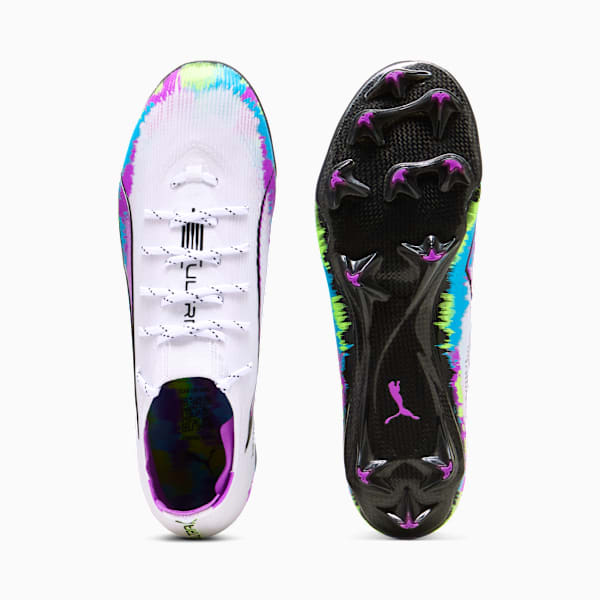 ULTRA 6 CARBON BRILLIANCE FG Soccer Cleats Women, PUMA White-Fizzy Apple-Bright Aqua-Pure Magenta, extralarge