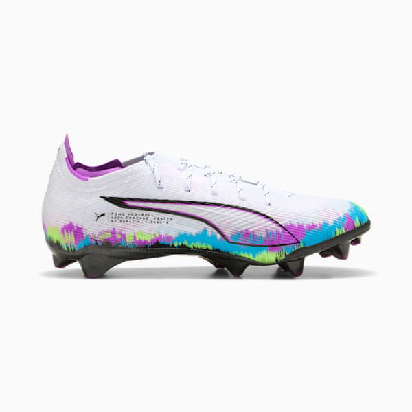 ULTRA 6 CARBON BRILLIANCE FG Soccer Cleats Women, PUMA White-Fizzy Apple-Bright Aqua-Pure Magenta, extralarge