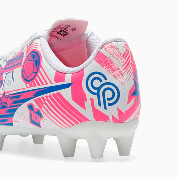 ULTRA CP LEGACY FG/AG Football Boots Youth, PUMA White-Poison Pink-Ultra Blue, extralarge