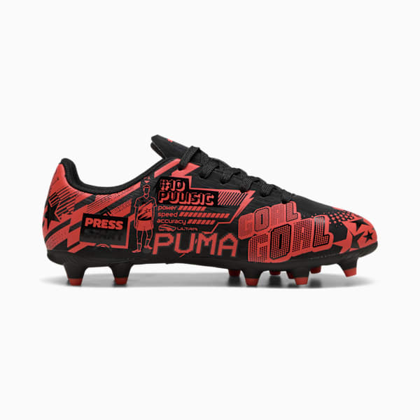 ULTRA CP LEGACY FG/AG Football Boots Youth, PUMA Black-PUMA Red, extralarge