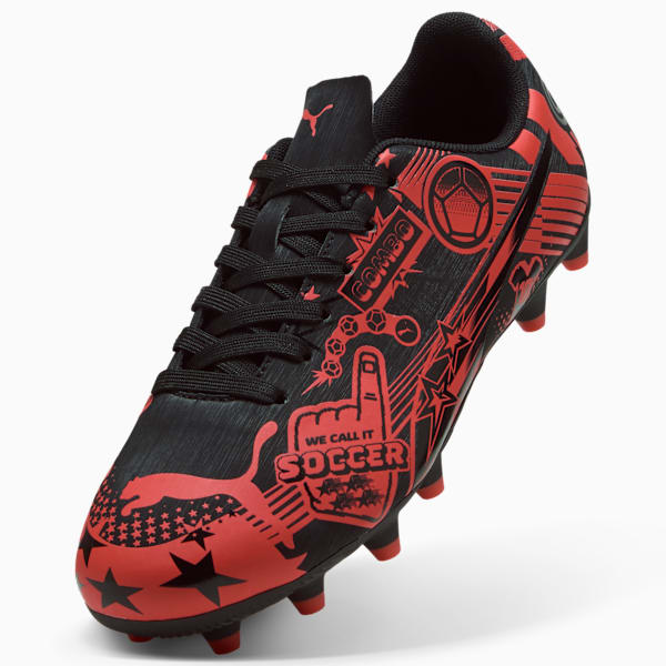 ULTRA CP LEGACY FG/AG Football Boots Youth, PUMA Black-PUMA Red, extralarge