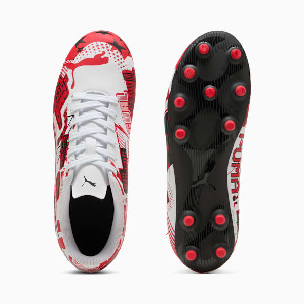 ULTRA CP LEGACY FG/AG Football Boots Youth, PUMA White-PUMA Red-PUMA Black, extralarge
