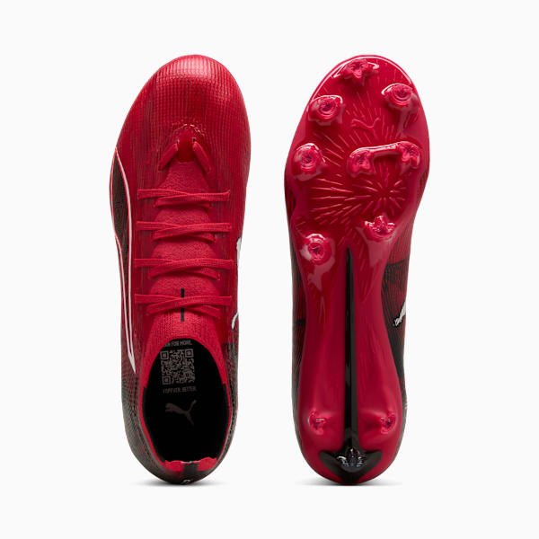 ULTRA 6 MATCH CP FG/AG Football Boots Unisex, PUMA Black-Fast Red-Fire Orchid, extralarge