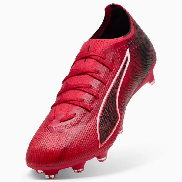 ULTRA 6 MATCH CP FG/AG Football Boots Unisex, PUMA Black-Fast Red-Fire Orchid, extralarge