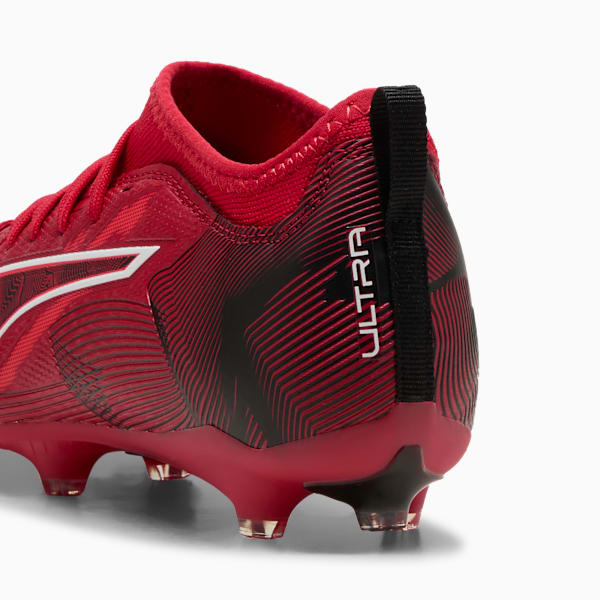 ULTRA 6 MATCH CP FG/AG Football Boots Youth, PUMA Black-Fast Red-Fire Orchid, extralarge