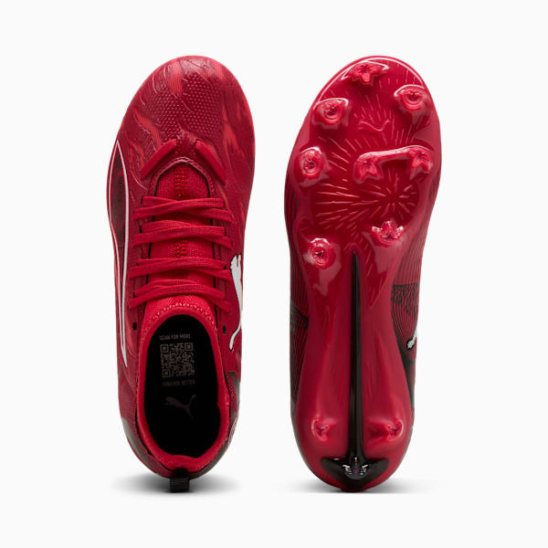 ULTRA 6 MATCH CP FG/AG Football Boots Youth, PUMA Black-Fast Red-Fire Orchid, extralarge