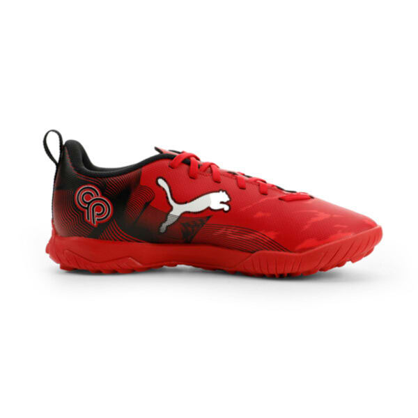ULTRA 6 PLAY CP TT Football Boots Youth, PUMA Black-Fast Red-Fire Orchid, extralarge