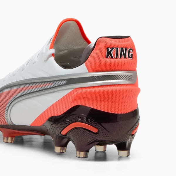KING ULTIMATE FG/AG Unisex, PUMA White-PUMA Silver-Glowing Red-PUMA Black, extralarge
