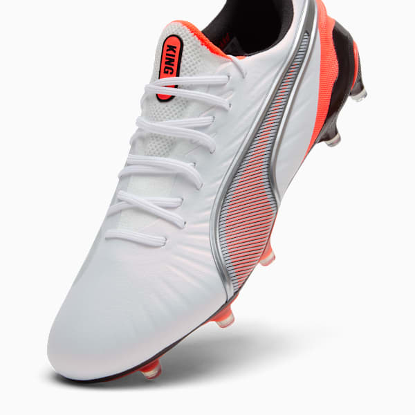 KING ULTIMATE FG//AG Wn's Women, PUMA White-PUMA Silver-Glowing Red-PUMA Black, extralarge