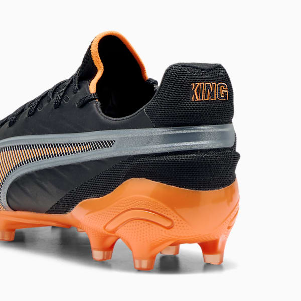 KING ULTIMATE FG/AG Football Boots Women, PUMA Black-Heat Fire-PUMA Silver, extralarge