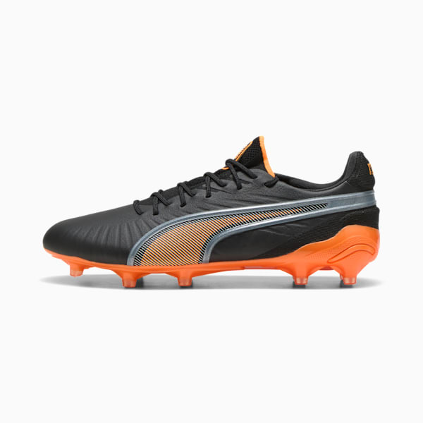 KING ULTIMATE FG/AG Football Boots Women, PUMA Black-Heat Fire-PUMA Silver, extralarge