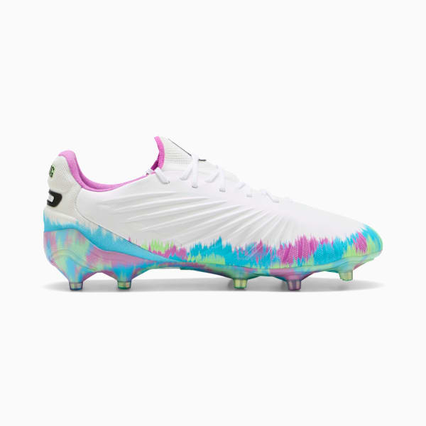 KING ULTIMATE FG/AG Soccer Boots Women, PUMA White-Clyde Royal-Pure Magenta-Fizzy Apple, extralarge