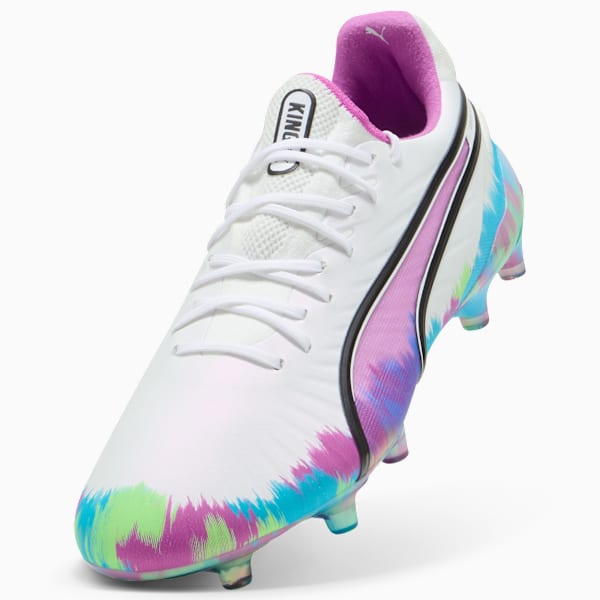 KING ULTIMATE FG/AG Soccer Boots Women, PUMA White-Clyde Royal-Pure Magenta-Fizzy Apple, extralarge