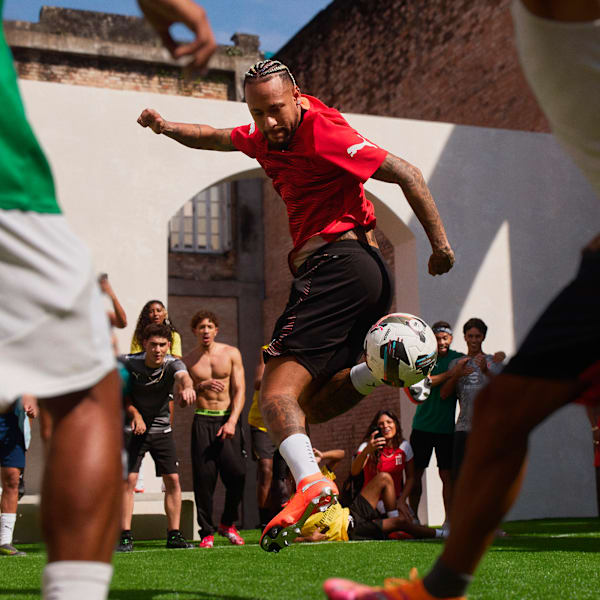 FUTURE 9 ULTIMATE Men's Firm Ground Soccer Cleats, Glowing Red-PUMA White-PUMA Black-PUMA Silver, extralarge