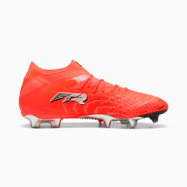 FUTURE 9 ULTIMATE Men's Firm Ground Soccer Cleats, Glowing Red-PUMA White-PUMA Black-PUMA Silver, extralarge