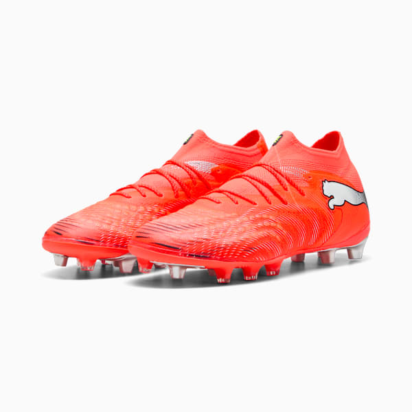 FUTURE 9 ULTIMATE AG Football Boots Unisex, Glowing Red-PUMA White-PUMA Black-PUMA Silver, extralarge-GBR