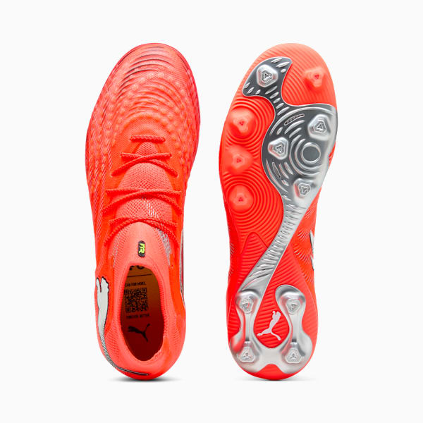 FUTURE 9 ULTIMATE AG Football Boots Unisex, Glowing Red-PUMA White-PUMA Black-PUMA Silver, extralarge-GBR