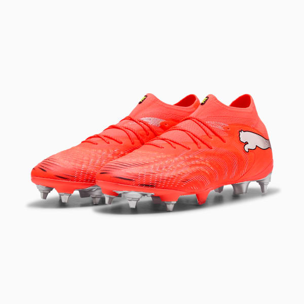 FUTURE 9 ULTIMATE MxSG Football Boots Unisex, Glowing Red-PUMA White-PUMA Black-PUMA Silver, extralarge-GBR