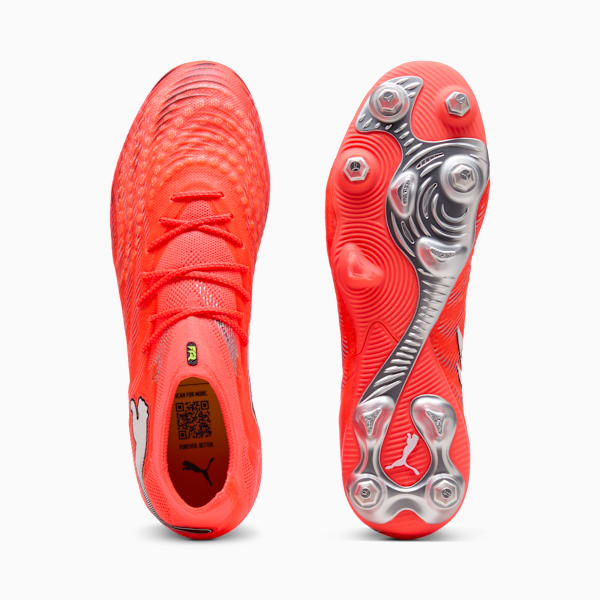 FUTURE 9 ULTIMATE MxSG Football Boots Unisex, Glowing Red-PUMA White-PUMA Black-PUMA Silver, extralarge-GBR