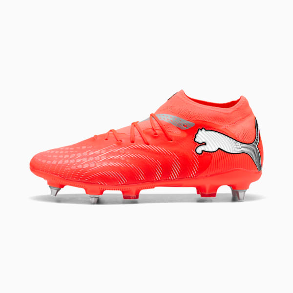 FUTURE 9 PRO MxSG Football Boots Unisex, Glowing Red-PUMA White-PUMA Black-PUMA Silver, extralarge-GBR