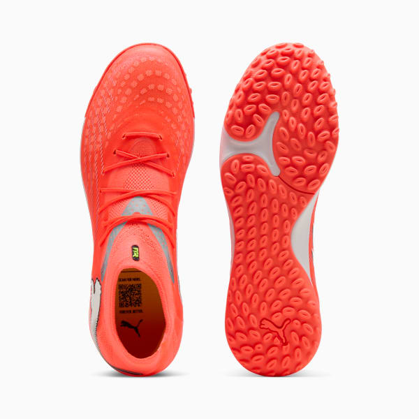 FUTURE 9 PRO Cage Men's Soccer Cleats, Glowing Red-PUMA White-PUMA Black-PUMA Silver, extralarge