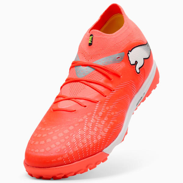 FUTURE 9 PRO Cage Men's Soccer Cleats, Glowing Red-PUMA White-PUMA Black-PUMA Silver, extralarge