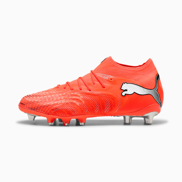 FUTURE 9 ULTIMATE AG Football Boots Women, Glowing Red-PUMA White-PUMA Black-PUMA Silver, extralarge-GBR