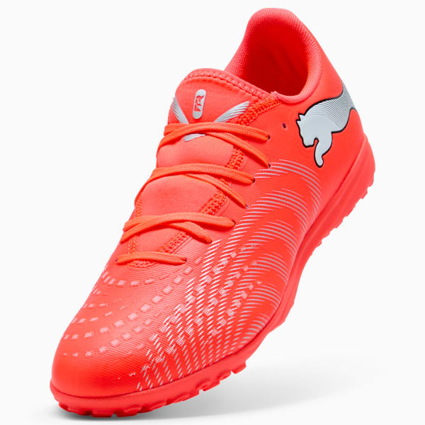 FUTURE 9 PLAY TT Football Boots Unisex, Glowing Red-PUMA White-PUMA Black-PUMA Silver, extralarge-GBR