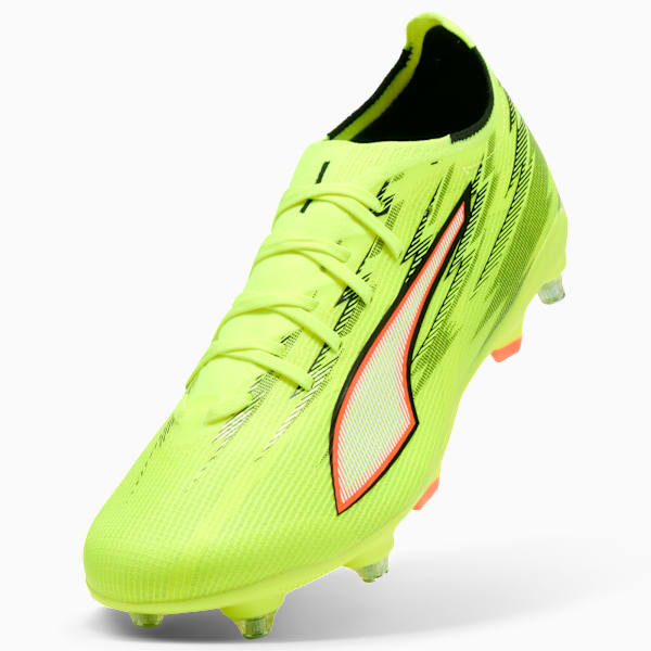 ULTRA 6 MATCH MxSG Football Boots Unisex, Yellow Alert-PUMA Black-Glowing Red-Lime Squeeze, extralarge-GBR