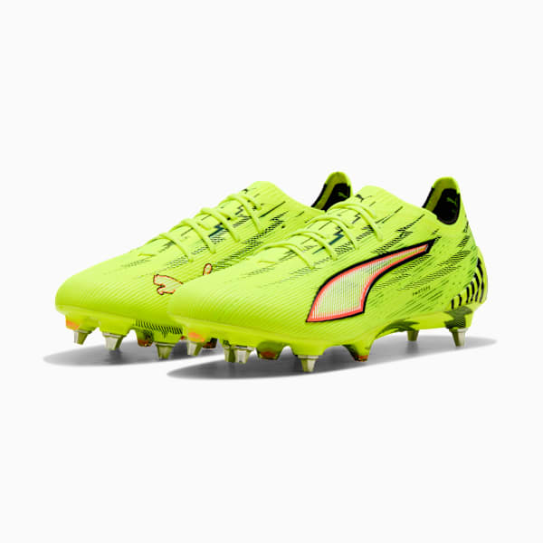 ULTRA 6 ULTIMATE MxSG Football Boots Unisex, Yellow Alert-PUMA Black-Glowing Red-Lime Squeeze, extralarge-GBR