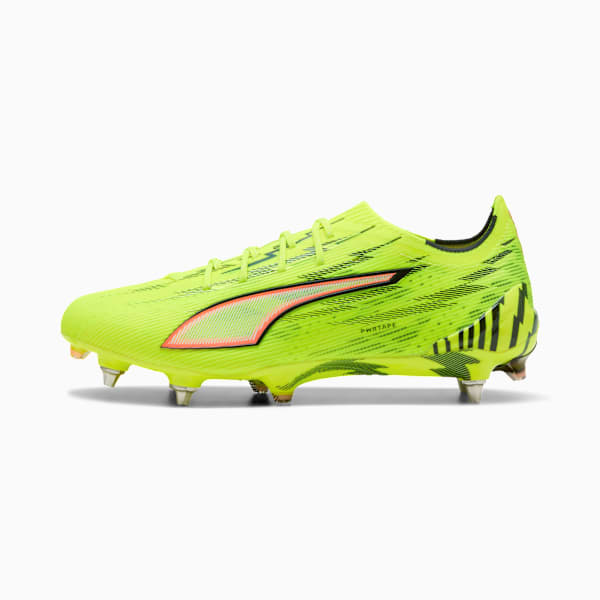 ULTRA 6 ULTIMATE MxSG Football Boots Unisex, Yellow Alert-PUMA Black-Glowing Red-Lime Squeeze, extralarge-GBR