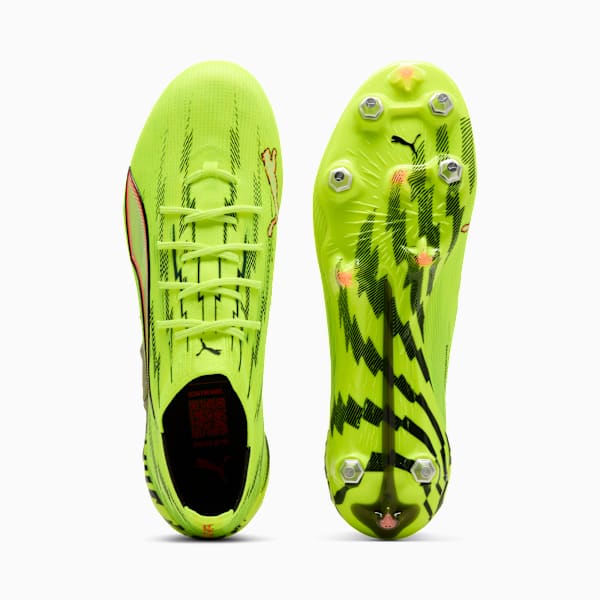 ULTRA 6 ULTIMATE MxSG Football Boots Unisex, Yellow Alert-PUMA Black-Glowing Red-Lime Squeeze, extralarge-GBR