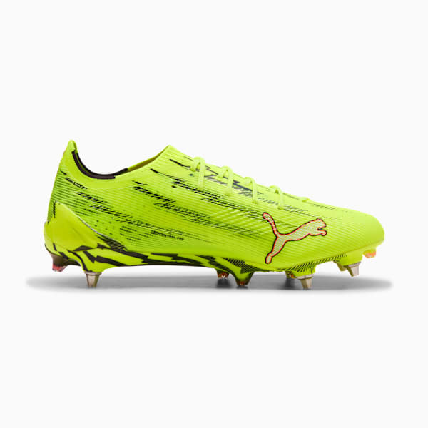 ULTRA 6 ULTIMATE MxSG Football Boots Unisex, Yellow Alert-PUMA Black-Glowing Red-Lime Squeeze, extralarge-GBR