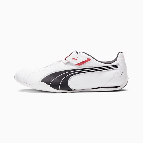 Souliers Redon Move Homme, white-black-ribbon red-puma silver-dark shadow, extralarge
