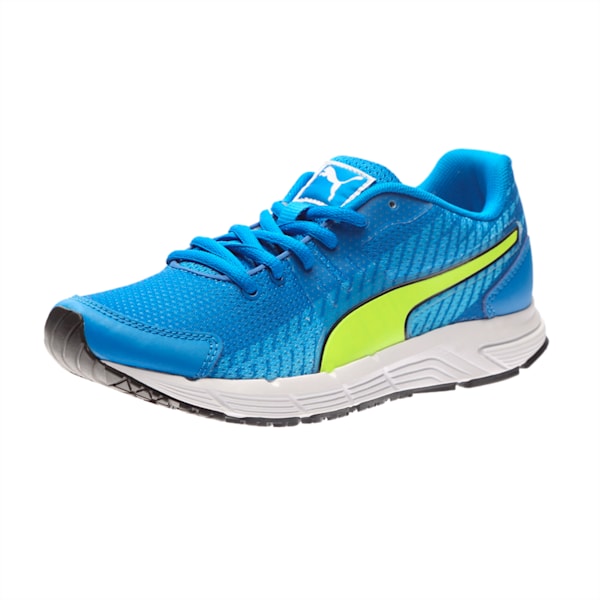 Sequence v2 Jr. Running Shoes, Electric Blue Lemonade-Safety Yellow, extralarge-IND