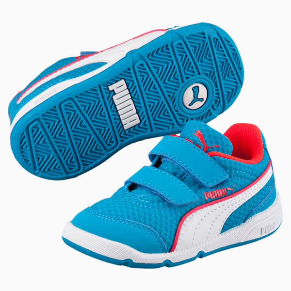 Stepfleex FS Mesh Baby Shoes, atomic blue-white-red blast, extralarge-IND